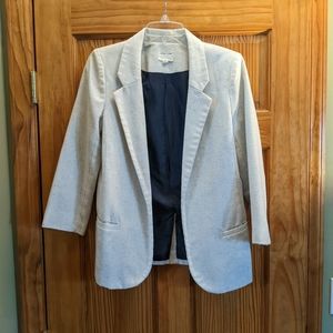 Silence + Noise Speckled White Blazer